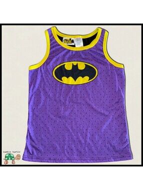 Batgirl Girls' Purple and Black Sleeveless Tank Top | Size 14/16 | EUC